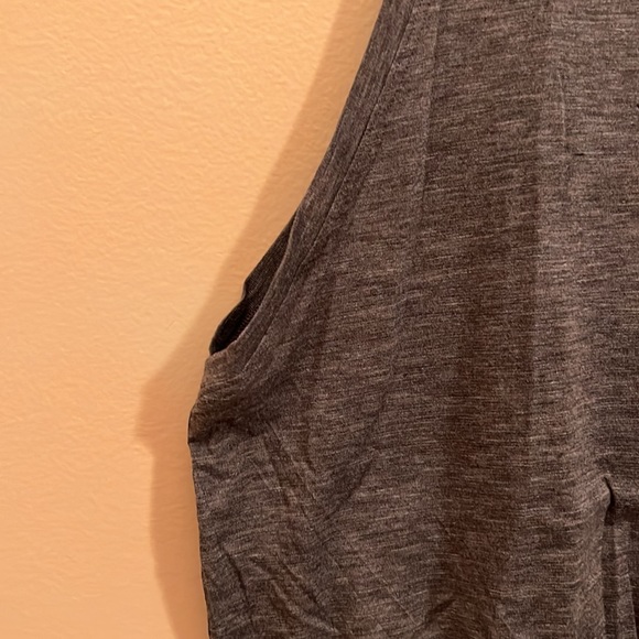 Lululemon Knot Gonna Fly V Neck Tank in Heathered Black - Picture 8 of 10